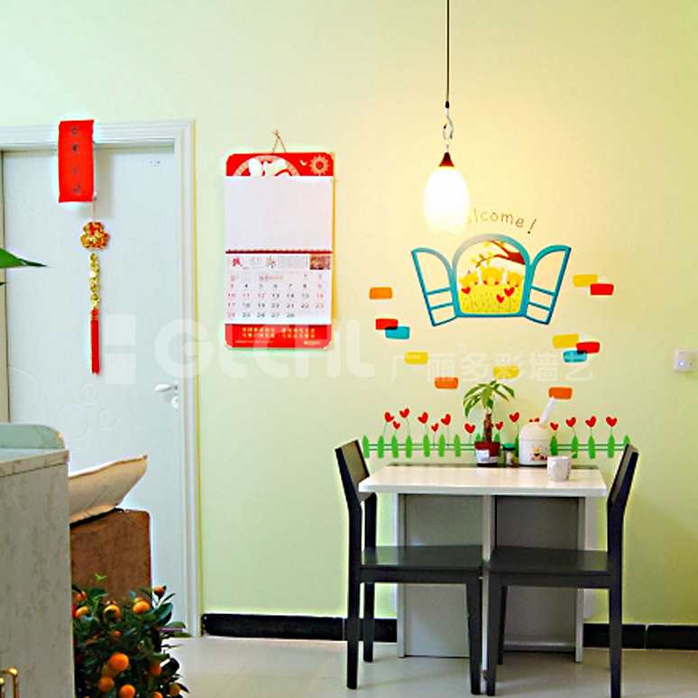 創意手工墻紙餐廳